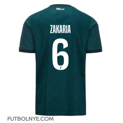 Camiseta AS Monaco Denis Zakaria #6 Visitante Equipación 2024-25 manga corta